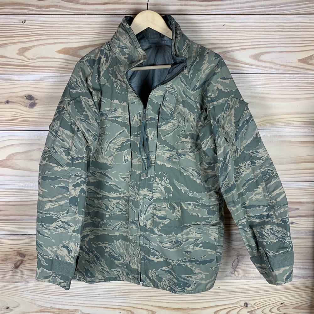 Tennier Industries APEC Parka Mens Medium Regular Green Tiger Stripe Camo Jacket